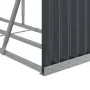 Leñero de acero galvanizado gris antracita 300x45x100 cm de , Bolsas y soportes de leña - Ref: Foro24-364566, Precio: 82,95 €...