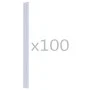 Clips para malla de jardín 100 unidades PVC transparente de vidaXL, Accesorios para rejas y vallas - Ref: Foro24-45476, Preci...