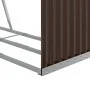 Leñero de acero galvanizado marrón 120x45x210 cm de , Bolsas y soportes de leña - Ref: Foro24-364572, Precio: 64,90 €, Descue...