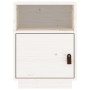 Mesita de noche madera maciza de pino blanco 40x34x55 cm de vidaXL, Mesitas de noche - Ref: Foro24-818317, Precio: 41,68 €, D...