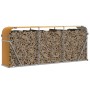 Leñero de acero galvanizado marrón claro 234x45x100 cm de , Bolsas y soportes de leña - Ref: Foro24-364585, Precio: 61,70 €, ...