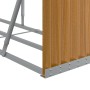 Leñero de acero galvanizado marrón claro 234x45x100 cm de , Bolsas y soportes de leña - Ref: Foro24-364585, Precio: 61,70 €, ...