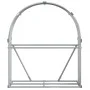 Leñero de acero galvanizado gris claro 120x45x140 cm de , Bolsas y soportes de leña - Ref: Foro24-364551, Precio: 51,15 €, De...