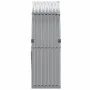 Leñero de acero galvanizado gris claro 120x45x140 cm de , Bolsas y soportes de leña - Ref: Foro24-364551, Precio: 51,15 €, De...