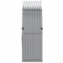 Leñero de acero galvanizado gris claro 120x45x140 cm de , Bolsas y soportes de leña - Ref: Foro24-364551, Precio: 51,76 €, De...