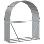 Leñero de acero galvanizado gris claro 120x45x140 cm de , Bolsas y soportes de leña - Ref: Foro24-364551, Precio: 51,76 €, De...