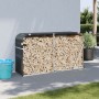 Leñero de acero galvanizado gris antracita 180x45x100 cm de , Bolsas y soportes de leña - Ref: Foro24-364564, Precio: 56,05 €...