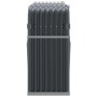 Leñero de acero galvanizado gris antracita 180x45x100 cm de , Bolsas y soportes de leña - Ref: Foro24-364564, Precio: 56,05 €...