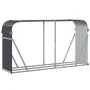Leñero de acero galvanizado gris antracita 180x45x100 cm de , Bolsas y soportes de leña - Ref: Foro24-364564, Precio: 55,56 €...