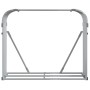 Leñero de acero galvanizado gris claro 120x45x100 cm de , Bolsas y soportes de leña - Ref: Foro24-364553, Precio: 47,84 €, De...