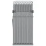 Leñero de acero galvanizado gris claro 120x45x100 cm de , Bolsas y soportes de leña - Ref: Foro24-364553, Precio: 47,29 €, De...
