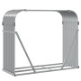 Leñero de acero galvanizado gris claro 120x45x100 cm de , Bolsas y soportes de leña - Ref: Foro24-364553, Precio: 47,84 €, De...