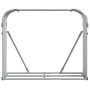 Leñero de acero galvanizado plateado 120x45x100 cm de , Bolsas y soportes de leña - Ref: Foro24-364593, Precio: 47,94 €, Desc...