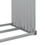 Leñero de acero galvanizado plateado 120x45x100 cm de , Bolsas y soportes de leña - Ref: Foro24-364593, Precio: 47,94 €, Desc...
