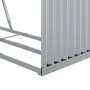 Leñero de acero galvanizado plateado 120x45x100 cm de , Bolsas y soportes de leña - Ref: Foro24-364593, Precio: 47,94 €, Desc...