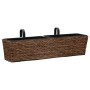 Conjunto de jardineras 2 piezas jacinto de agua marrón de vidaXL, Maceteros y jardineras - Ref: Foro24-45581, Precio: 97,68 €...