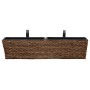 Conjunto de jardineras 2 piezas jacinto de agua marrón de vidaXL, Maceteros y jardineras - Ref: Foro24-45581, Precio: 97,68 €...