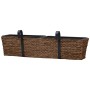 Conjunto de jardineras 2 piezas jacinto de agua marrón de vidaXL, Maceteros y jardineras - Ref: Foro24-45581, Precio: 97,68 €...