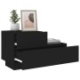 Mesita de noche con luces LED negro 70x36x40,5 cm de , Mesitas de noche - Ref: Foro24-836778, Precio: 73,27 €, Descuento: %