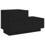 Mesita de noche con luces LED negro 70x36x40,5 cm de , Mesitas de noche - Ref: Foro24-836778, Precio: 72,12 €, Descuento: %