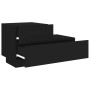 Mesita de noche con luces LED negro 70x36x40,5 cm de , Mesitas de noche - Ref: Foro24-836778, Precio: 73,27 €, Descuento: %