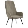 Sillón de relax de terciopelo gris claro de , Sillones - Ref: Foro24-341194, Precio: 88,32 €, Descuento: %