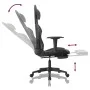 Gaming chair with massage and footrest in black gray synthetic leather by , Gaming chairs - Ref: Foro24-345461, Price: 132,93...