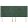 Cabeceros 4 unidades de terciopelo verde oscuro 80x5x78/88 cm de , Cabeceros y pies de cama - Ref: Foro24-3116109, Precio: 11...