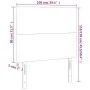 Headboards 2 units of dark brown fabric 100x5x78/88 cm by , Headboards and footboards - Ref: Foro24-3116045, Price: 57,91 €, ...