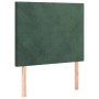 Cabeceros 2 unidades de terciopelo verde oscuro 80x5x78/88 cm de , Cabeceros y pies de cama - Ref: Foro24-3116085, Precio: 61...