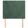 Cabeceros 2 unidades de terciopelo verde oscuro 80x5x78/88 cm de , Cabeceros y pies de cama - Ref: Foro24-3116085, Precio: 61...
