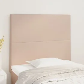 Headboards 2 units cappuccino synthetic leather 90x5x78/88 cm by , Headboards and footboards - Ref: Foro24-3116135, Price: 69...