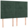 Cabeceros 4 unidades terciopelo verde oscuro 72x5x78/88 cm de , Cabeceros y pies de cama - Ref: Foro24-3116523, Precio: 102,9...