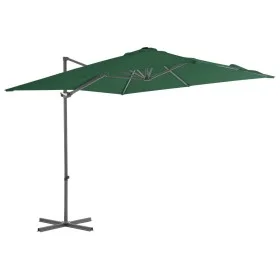 Cantilever umbrella with green steel pole 250x250 cm by vidaXL, Umbrellas - Ref: Foro24-44625, Price: 95,37 €, Discount: %