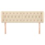 Cabecero de tela color crema 147x23x78/88 cm de , Cabeceros y pies de cama - Ref: Foro24-3117483, Precio: 95,31 €, Descuento: %