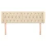 Kopfteil aus cremefarbenem Stoff, 147 x 23 x 78/88 cm von , Kopf- und Fußteile - Ref: Foro24-3117483, Preis: 95,25 €, Rabatt: %