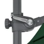 Sombrilla voladiza con poste de acero verde 250x250 cm de vidaXL, Sombrillas - Ref: Foro24-44625, Precio: 95,37 €, Descuento: %