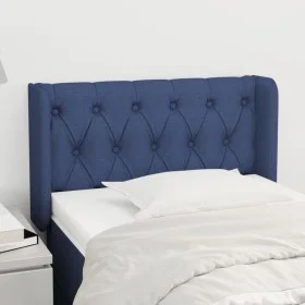 Kopfteil aus blauem Stoff, 83 x 16 x 78/88 cm von , Kopf- und Fußteile - Ref: Foro24-3119084, Preis: 47,84 €, Rabatt: %