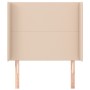 Cabecero con orejas cuero sintético capuchino 83x16x118/128 cm de , Cabeceros y pies de cama - Ref: Foro24-3119377, Precio: 6...
