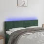 Dunkelgraues Samtkopfteil mit LED 144x5x78/88 cm von , Kopf- und Fußteile - Ref: Foro24-3121803, Preis: 58,25 €, Rabatt: %