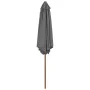 Sombrilla de jardín con palo de madera 270 cm antracita de vidaXL, Sombrillas - Ref: Foro24-44515, Precio: 59,17 €, Descuento: %