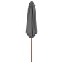 Sombrilla de jardín con palo de madera 270 cm antracita de vidaXL, Sombrillas - Ref: Foro24-44515, Precio: 60,22 €, Descuento: %