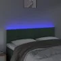 Dunkelgraues Samtkopfteil mit LED 144x5x78/88 cm von , Kopf- und Fußteile - Ref: Foro24-3121803, Preis: 58,25 €, Rabatt: %
