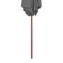 Sombrilla de jardín con palo de madera 270 cm antracita de vidaXL, Sombrillas - Ref: Foro24-44515, Precio: 59,17 €, Descuento: %