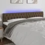 Kopfteil aus dunkelbraunem Stoff mit LED 180x7x78/88 cm von , Kopf- und Fußteile - Ref: Foro24-3121965, Preis: 84,36 €, Rabat...
