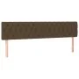 Cabecero con LED de tela marrón oscuro 180x7x78/88 cm de , Cabeceros y pies de cama - Ref: Foro24-3121965, Precio: 84,36 €, D...