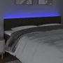 Kopfteil mit LED aus dunkelbraunem Stoff 200x7x78/88 cm von , Kopf- und Fußteile - Ref: Foro24-3121973, Preis: 98,41 €, Rabat...