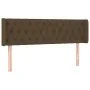 Dark brown fabric headboard with LED 163x16x78/88 cm by , Headboards and footboards - Ref: Foro24-3123581, Price: 94,60 €, Di...