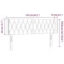 Dunkelbraunes Stoffkopfteil mit LED 163x16x78/88 cm von , Kopf- und Fußteile - Ref: Foro24-3123581, Preis: 94,60 €, Rabatt: %