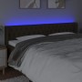 Cabecero con LED de tela marrón oscuro 203x16x78/88 cm de , Cabeceros y pies de cama - Ref: Foro24-3123597, Precio: 108,26 €,...